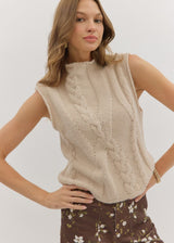 Aspen Sweater Tank - Oatmeal