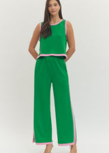 Polly Contrast Set - Green