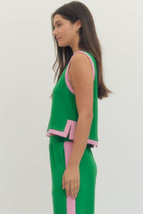 Polly Contrast Set - Green