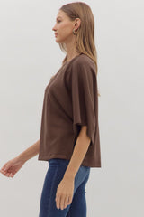Freddie Classic Top - Brown