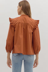 Harvest Blouse - Chestnut