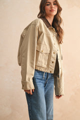 Callie Barn Jacket - Beige