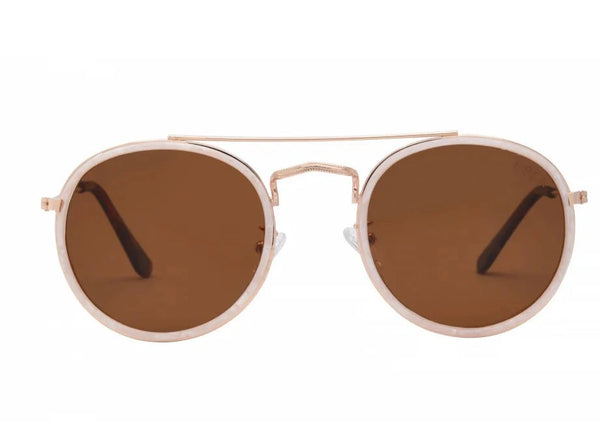 I-Sea All Aboard Sunglasses - Pearl/Brown Polarized Lens