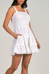 Elan: Classic White Tank Dress