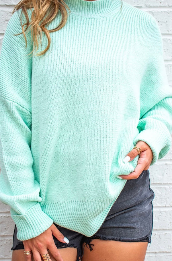 By Together: Riley Sweater Creamy Mint