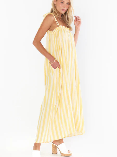 MUMU: Angel Maxi Dress Sunny Stripe