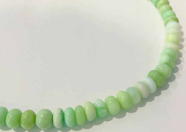 Theodosia: Lime Green Opal Candy Necklace