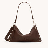 HAMMITT | Kyle Small Soft Leather Bag - Espresso Pebble/Silver