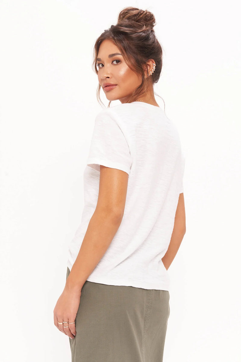 Project Social T: Plata Notched Tee-White