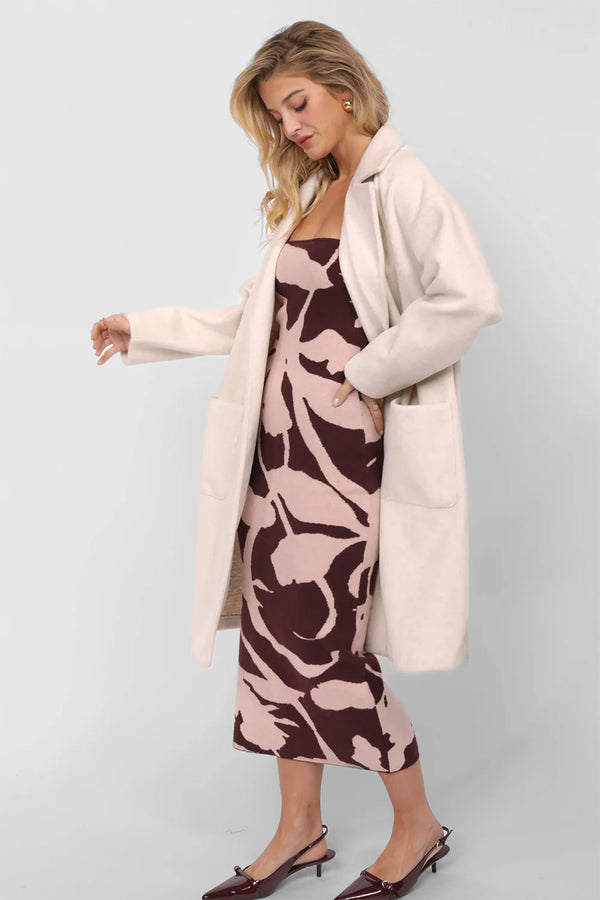 Out of Town Open Front Coat - Ivory