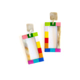 Sunshine Tienda: Rainbow Colorblock Earrings