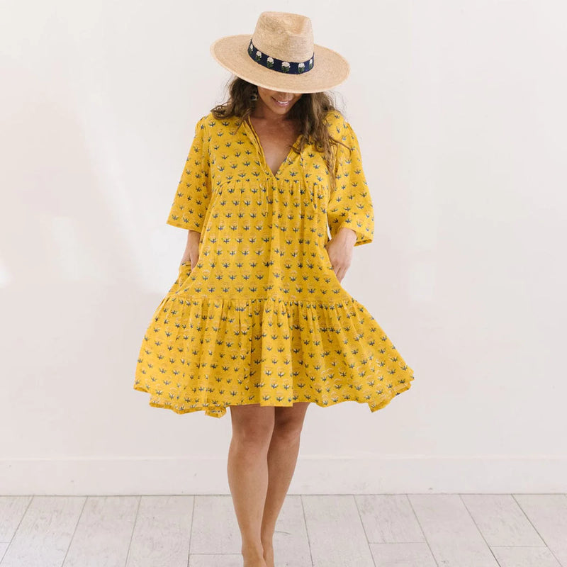 Yellow Marigold Bondi Dress