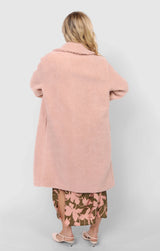 Gemma Teddy Coat - Blush