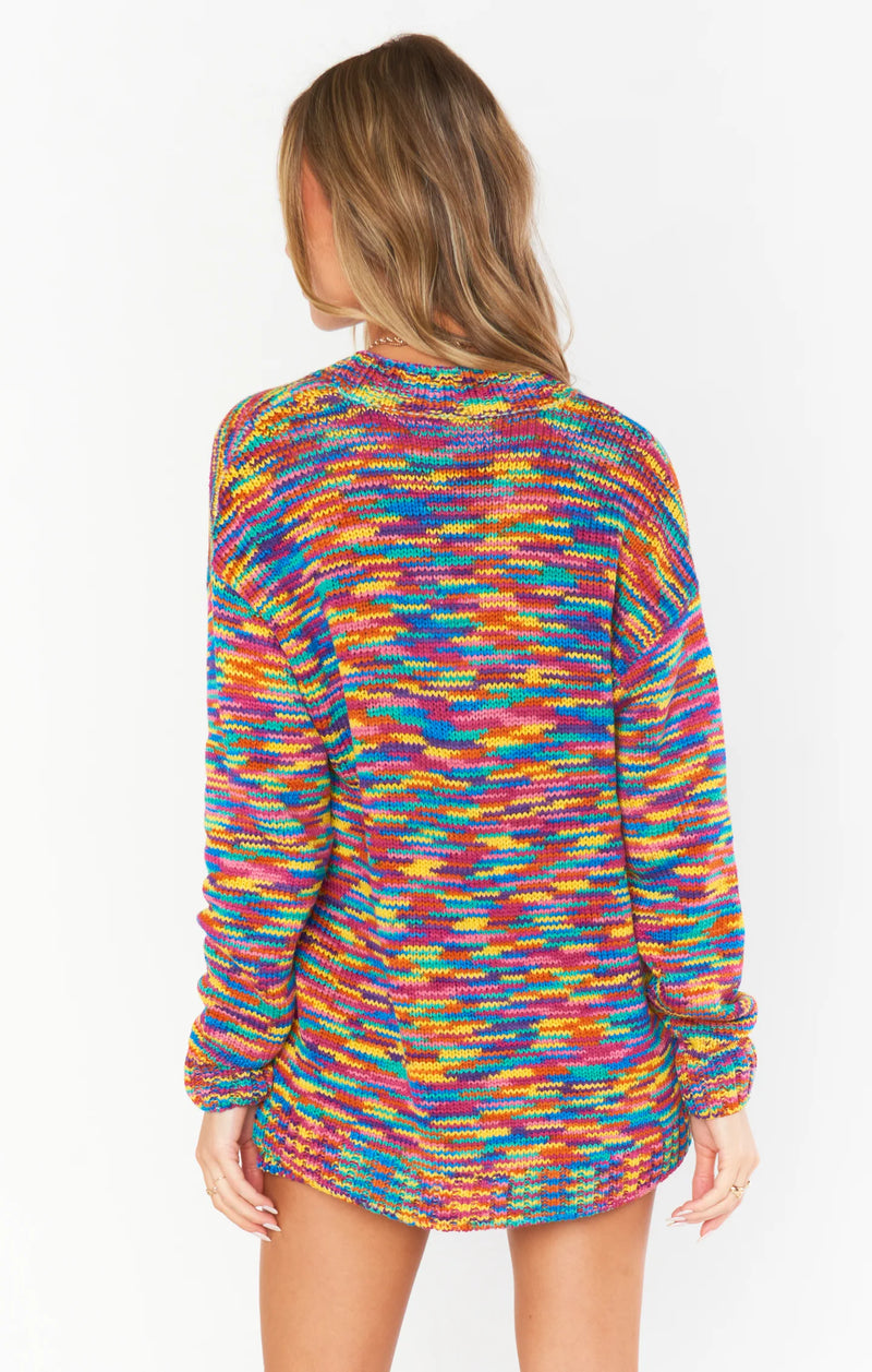 MUMU: Gilligan Sweater - Colorful Space Dye Knit
