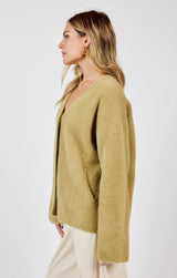 Consistency Soft Sweater Cardigan - Sage Green