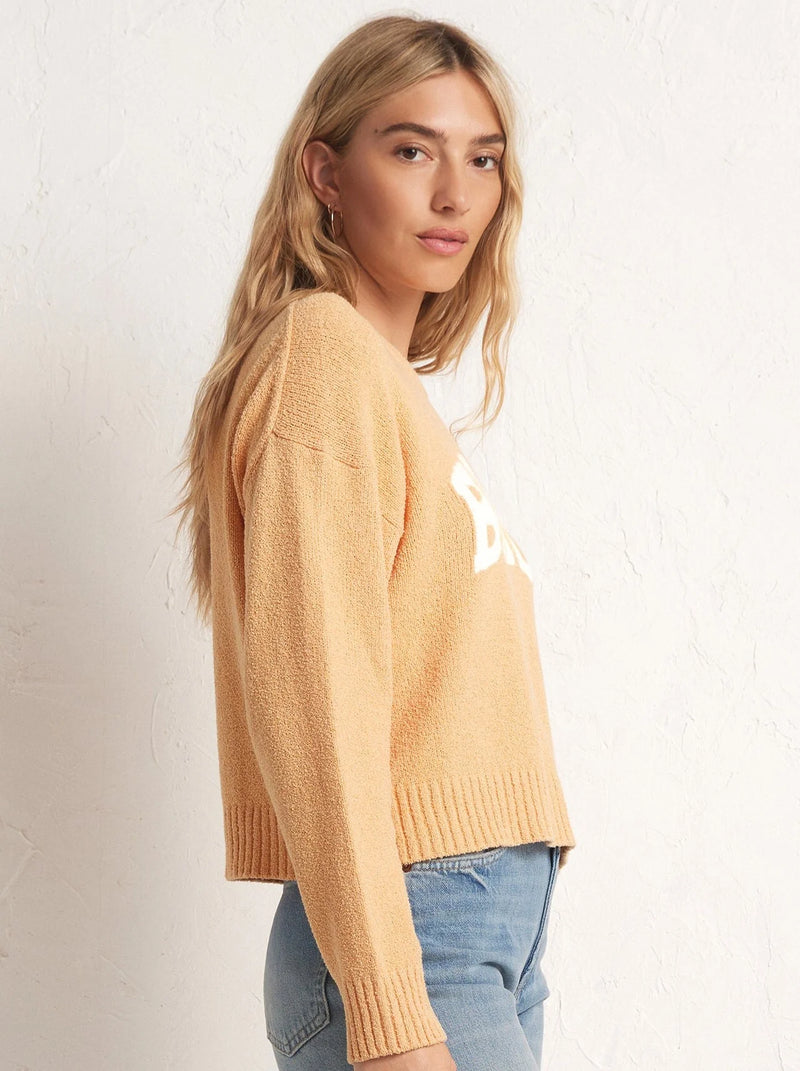 Z Supply Beach Sweater - Orange Cream