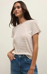 Z Supply | Tourist Airy Striped Tee - Natural Heather