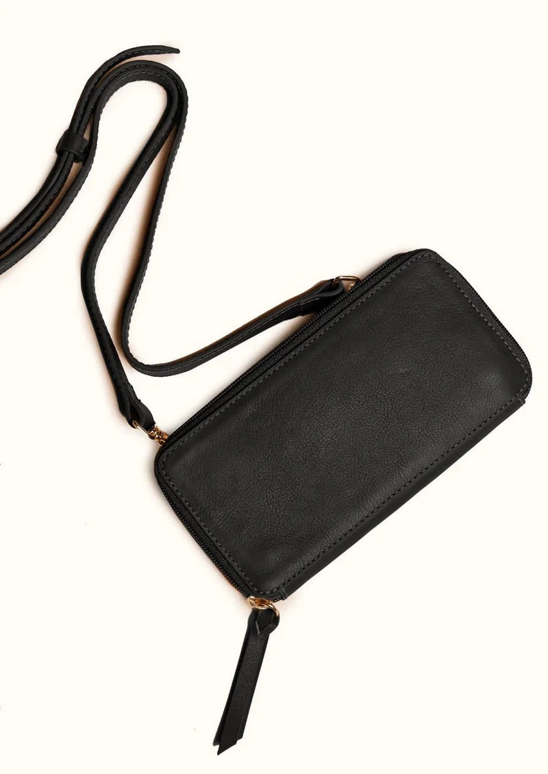 ABLE: Amerie Continental Wallet Black