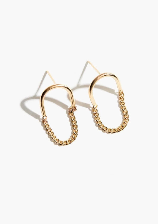 ABLE Arc Chain Earrings