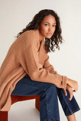 Z Supply: Molly Boucle Sweater Saddle