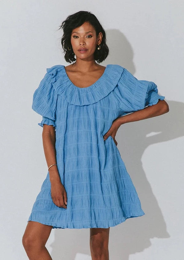 Cleobella: Jude Mini Dress | Sky Blue