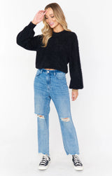 MUMU: Vienna Sweater Black Knit