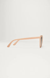 Z SUPPLY: Rooftop Sunglasses Shell Pink- Gradient