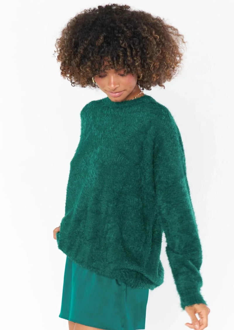 MUMU: Feel Good Sweater Emerald Knit