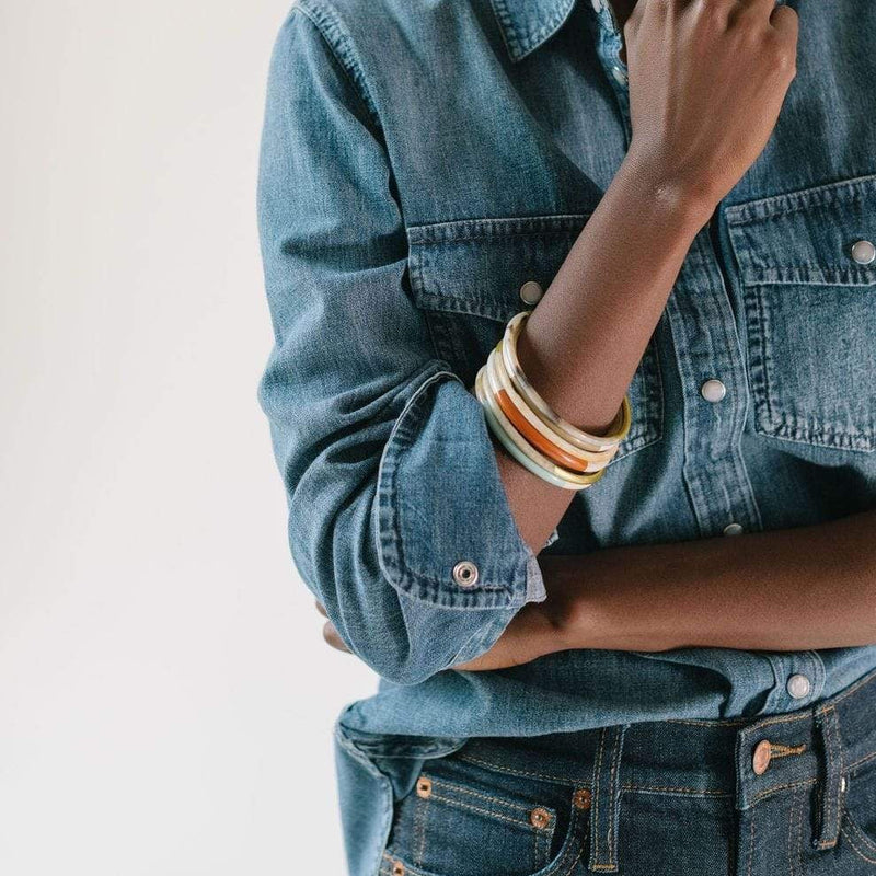 Autumn Metallic Bangle Set