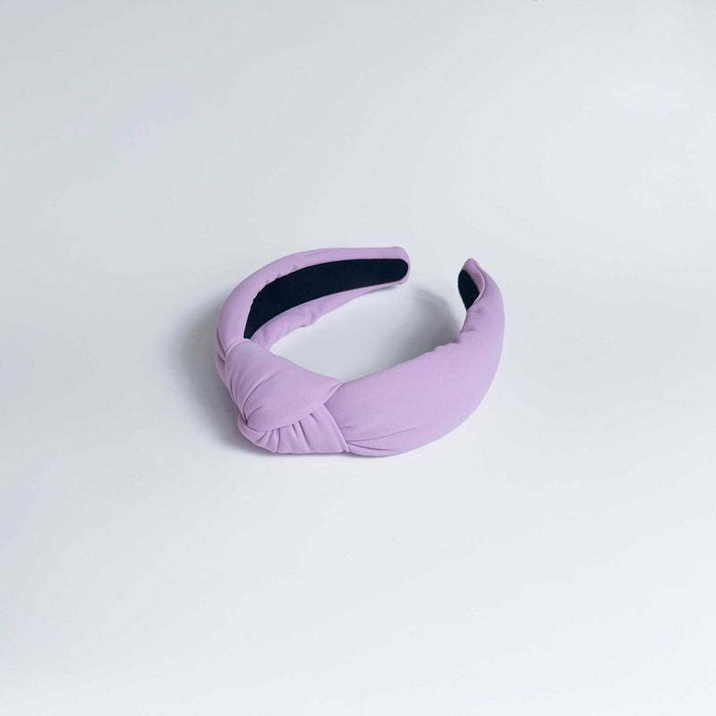 Neoprene Knot Headband Lavender